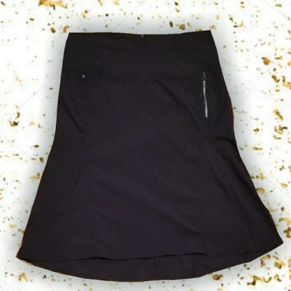 🌄Royal Robbins stretch midi skirt 10 blk